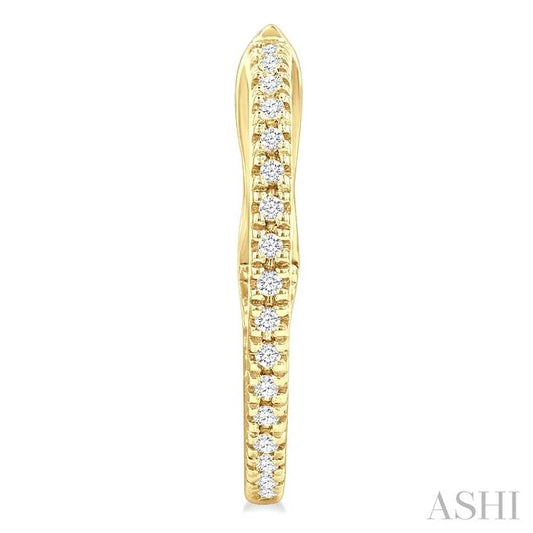 Inside-Out Diamond Skinny Hoop Earrings