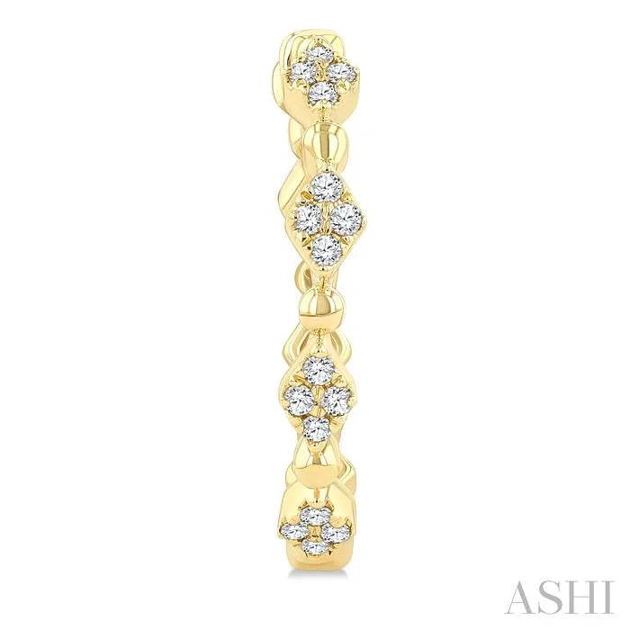 Art Deco Diamond Fashion Hoop Earrings