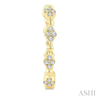 Art Deco Diamond Fashion Hoop Earrings