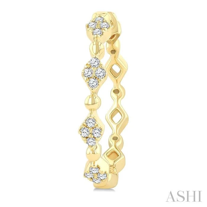 Art Deco Diamond Fashion Hoop Earrings