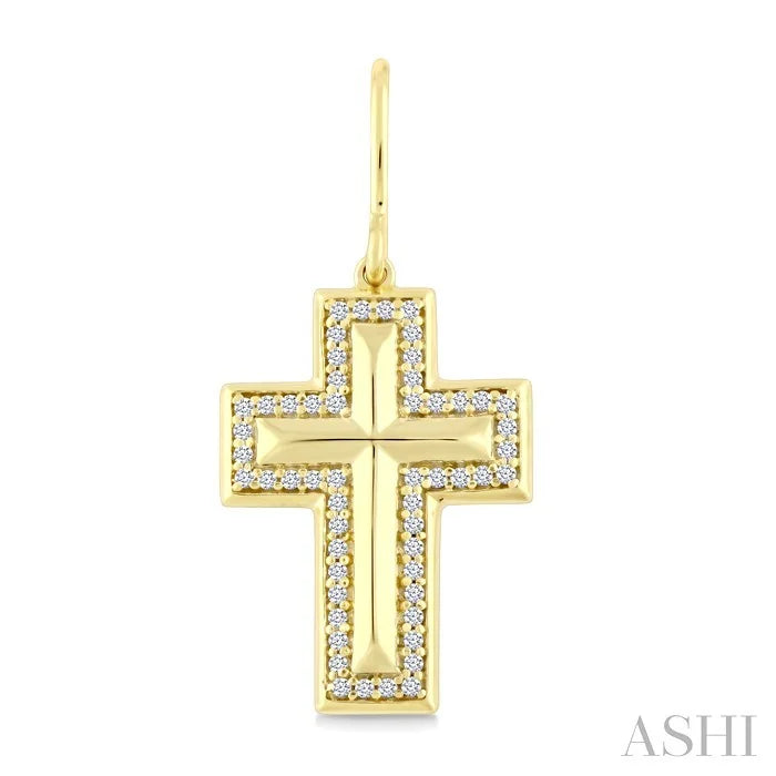 Cross Diamond Fashion Earrings