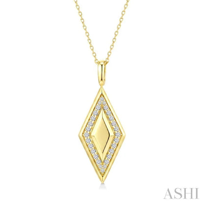 Rhombus Shape Diamond Fashion Pendant