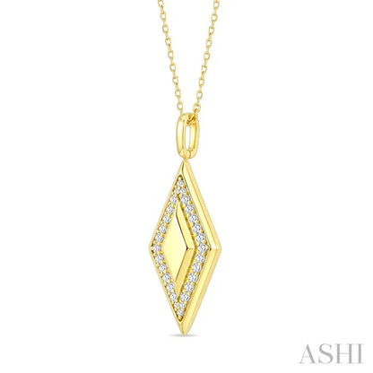 Rhombus Shape Diamond Fashion Pendant