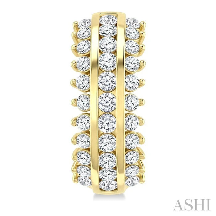 Diamond Fashion Hoop Earrings
