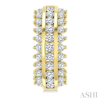 Diamond Fashion Hoop Earrings