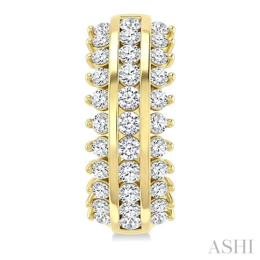 Diamond Fashion Hoop Earrings