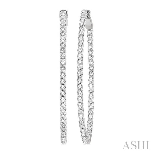 Inside-Out Diamond Hoop Earrings