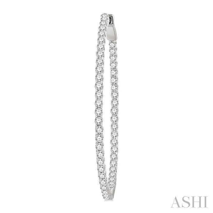 Inside-Out Diamond Hoop Earrings
