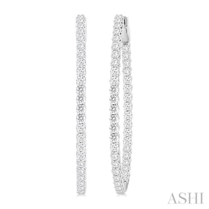 Inside-Out Diamond Hoop Earrings