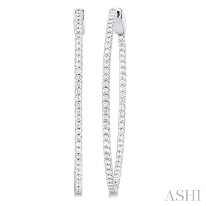 Inside-Out Diamond Hoop Earrings