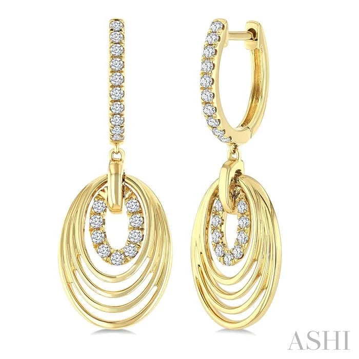 Aeris Gold Drop Diamond Fashion Earrings