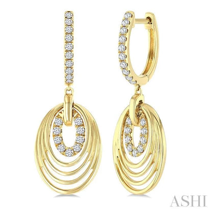 Aeris Gold Drop Diamond Fashion Earrings