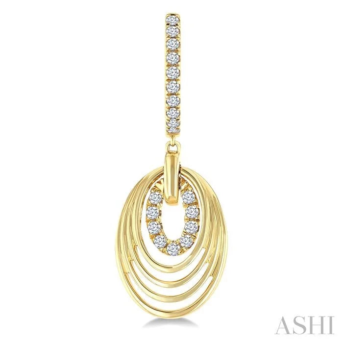 Aeris Gold Drop Diamond Fashion Earrings