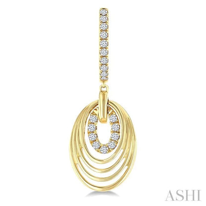 Aeris Gold Drop Diamond Fashion Earrings
