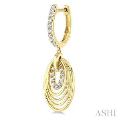 Aeris Gold Drop Diamond Fashion Earrings