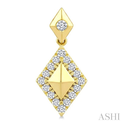 Golden Glow Kite Shape Diamond Fashion Earrings