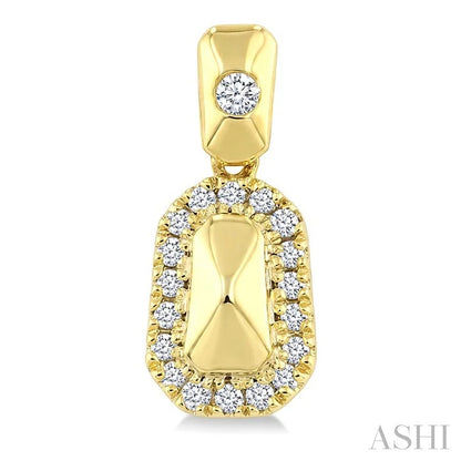 Golden Glow Emerald Shape Diamond Fashion Earrings