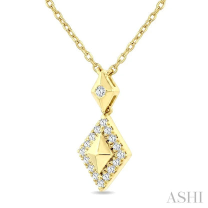 Golden Glow Kite Shape Diamond Fashion Pendant