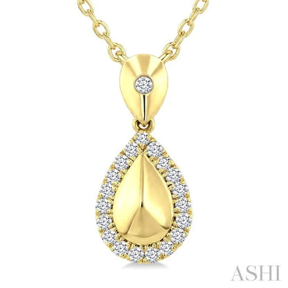 Golden Glow Pear Shape Diamond Fashion Pendant