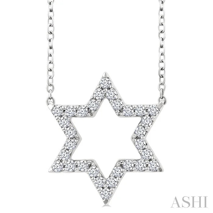 Star Of David Diamond Fashion Pendant