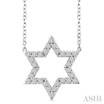 Star Of David Diamond Fashion Pendant