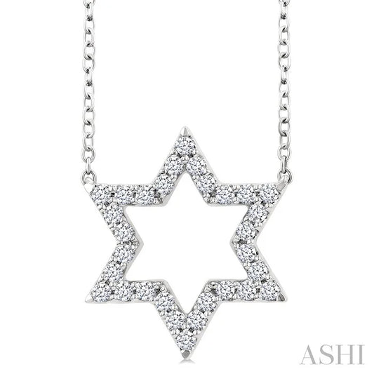 Star Of David Diamond Fashion Pendant