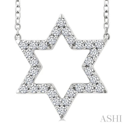 Star Of David Diamond Fashion Pendant