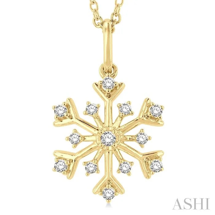 Snowflake Petite Diamond Fashion Pendant