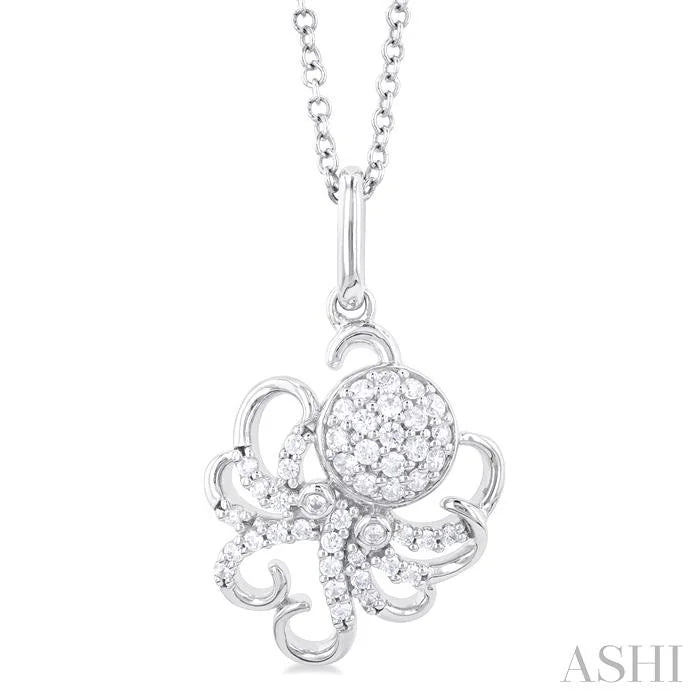 Octopus Petite Diamond Fashion Pendant