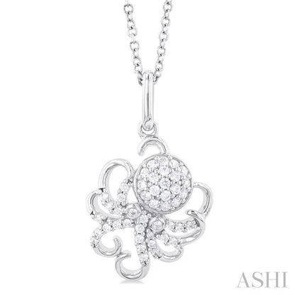 Octopus Petite Diamond Fashion Pendant