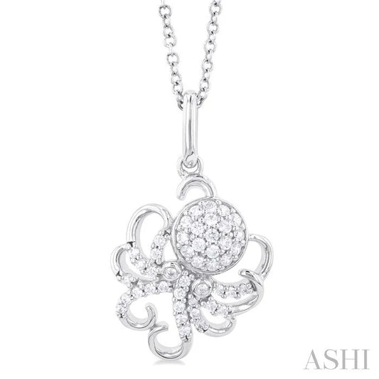 Octopus Petite Diamond Fashion Pendant