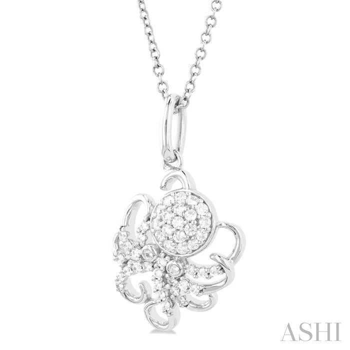 Octopus Petite Diamond Fashion Pendant
