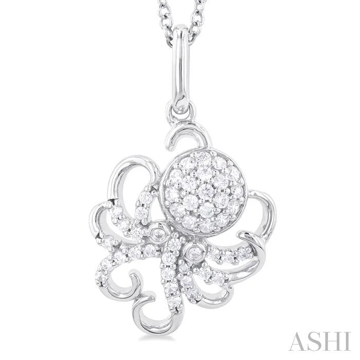 Octopus Petite Diamond Fashion Pendant
