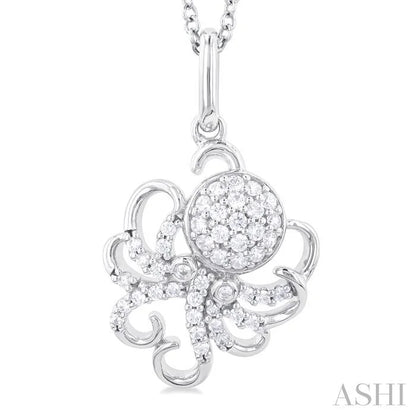 Octopus Petite Diamond Fashion Pendant