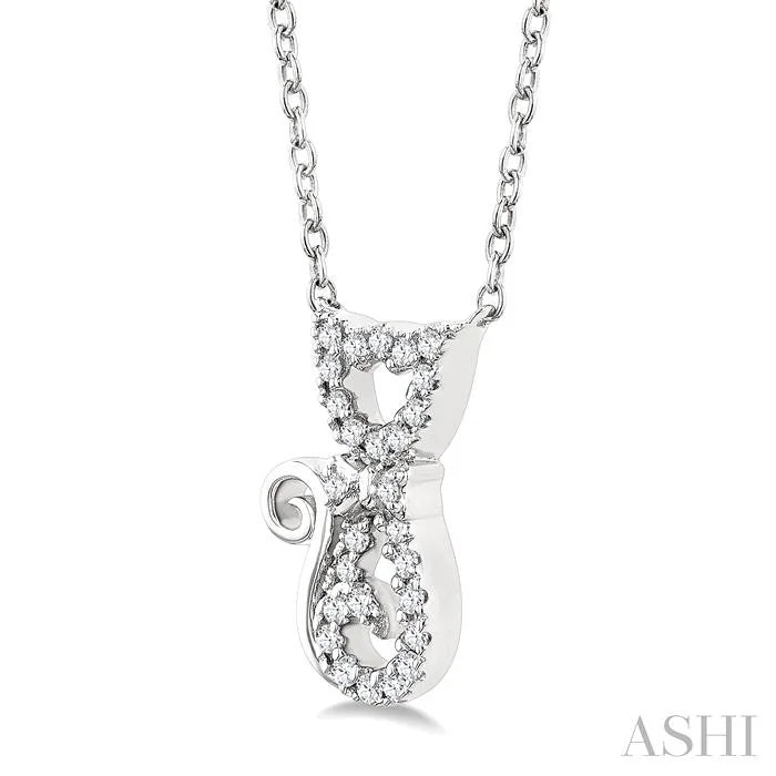 Cat Petite Diamond Fashion Pendant