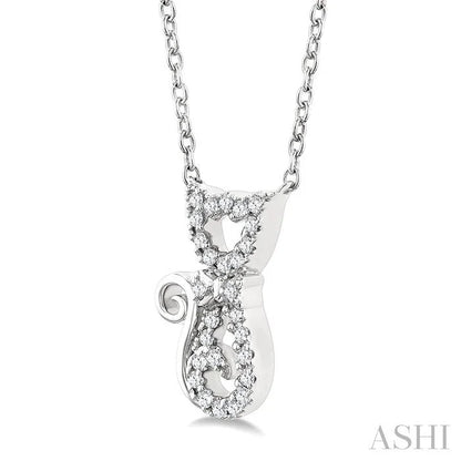 Cat Petite Diamond Fashion Pendant