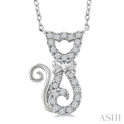 Cat Petite Diamond Fashion Pendant