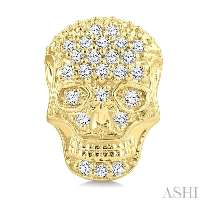 Skull Petite Diamond Fashion Earrings