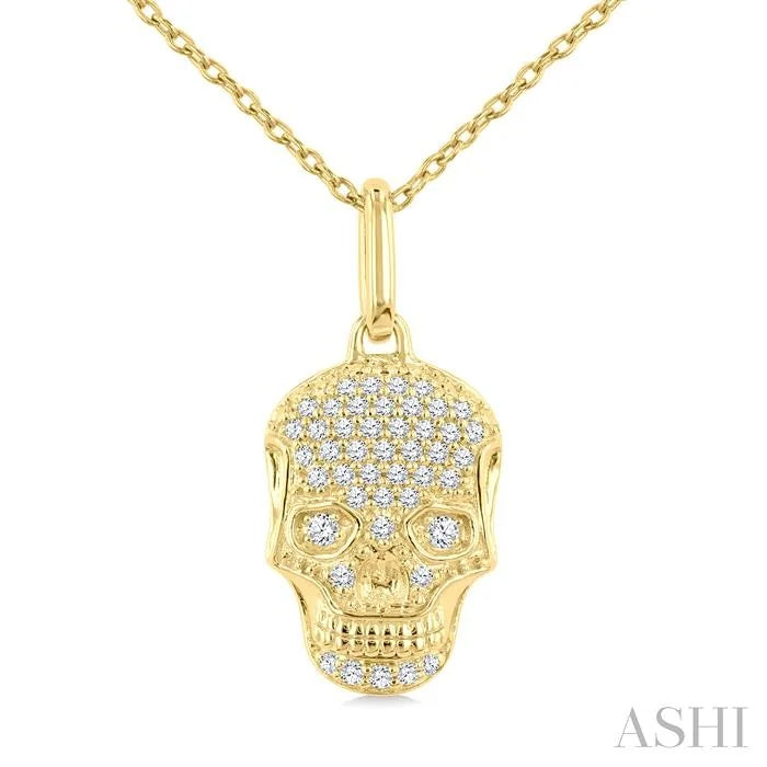 Skull Petite Diamond Fashion Pendant