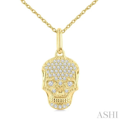 Skull Petite Diamond Fashion Pendant