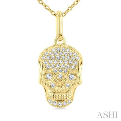 Skull Petite Diamond Fashion Pendant