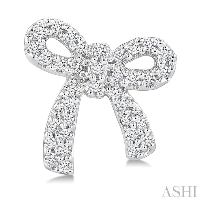 Bow Petite Diamond Fashion Earrings