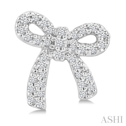 Bow Petite Diamond Fashion Earrings
