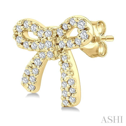 Bow Petite Diamond Fashion Earrings