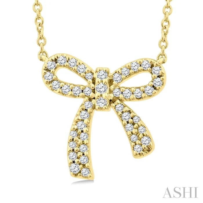 Bow Petite Diamond Fashion Pendant