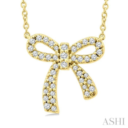 Bow Petite Diamond Fashion Pendant