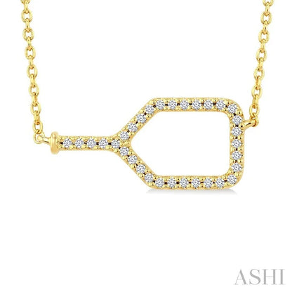 Pickleball Petite Diamond Fashion Pendant
