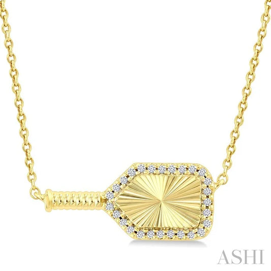 Pickleball Petite Diamond Fashion Pendant