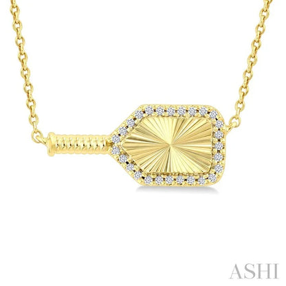 Pickleball Petite Diamond Fashion Pendant