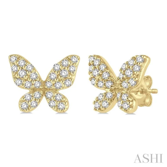 Butterfly Petite Diamond Fashion Earrings